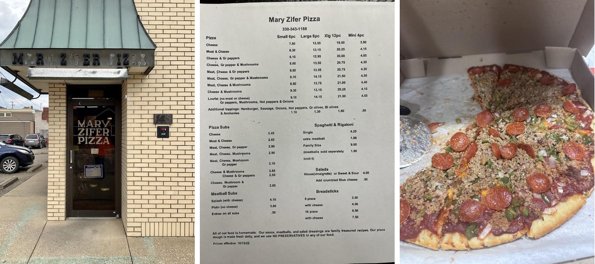 Mary Zifer's Pizza in New Philly